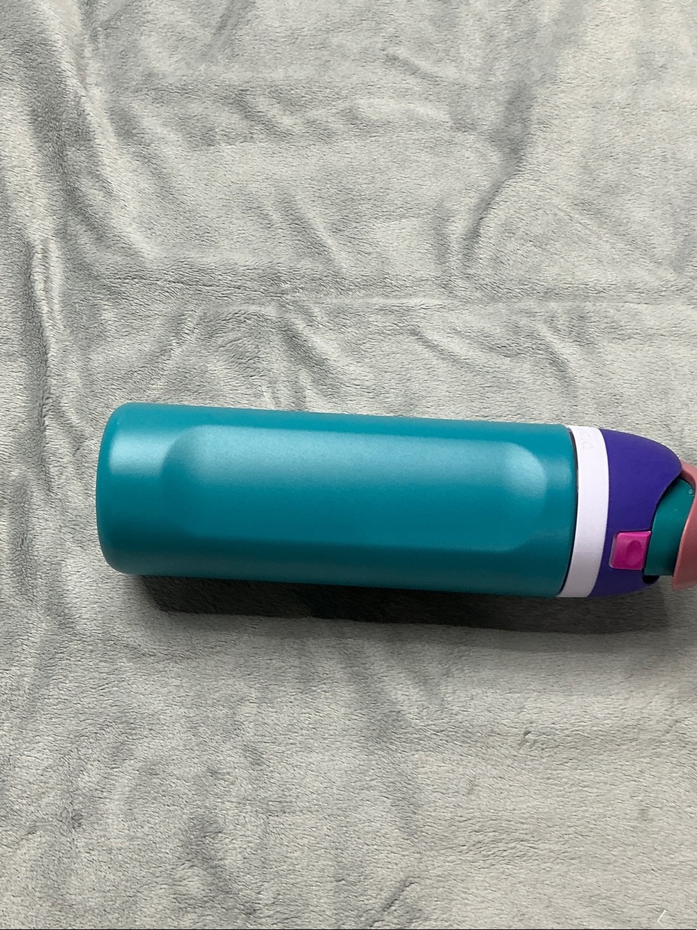 Teal and Purple Owala Bottle with Pink Accent 24 oz